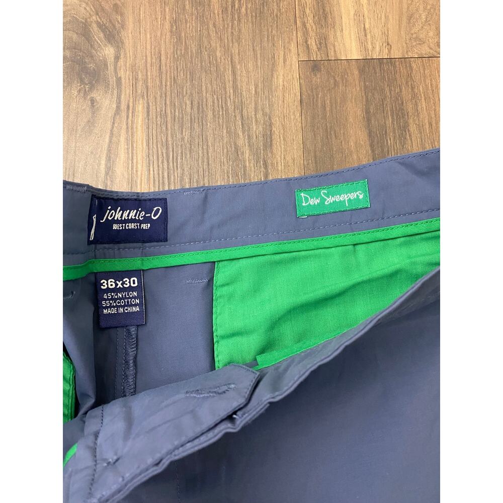 NEW Men Johnnie-O Dew Sweepers lightweight nylon performance chino pants 36x30 - Picture 4 of 4